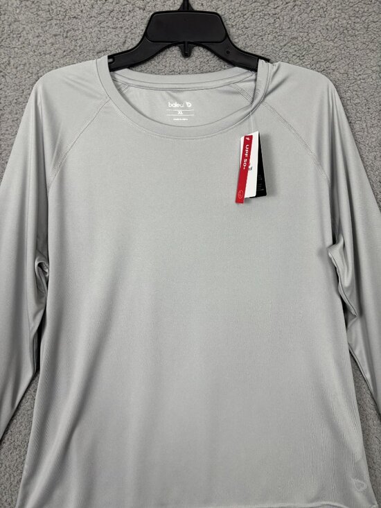 Baleaf Gray Long Sleeve Shirt UPF 50+ Performance Activewear Run/Workout XL NWTs - Picture 2 of 8